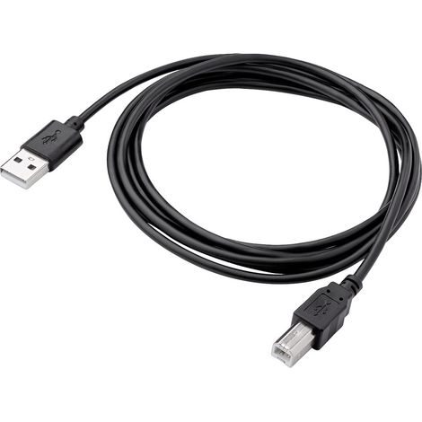 Akyga USB-Kabel USB-A Stecker, USB-B Stecker 1.80 m Schwarz AK-USB-04 (1/3)