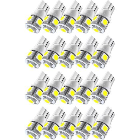 (20PCS) W5W T10 5050 5SMD Car LED Reading Light (1/5)