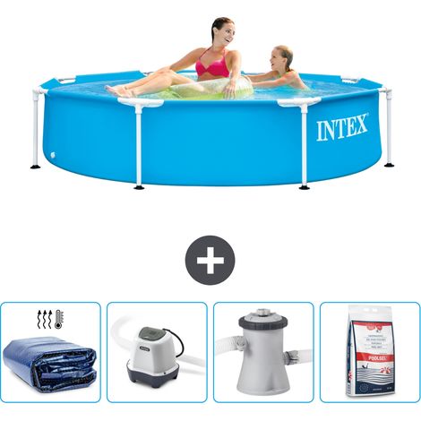 Intex Piscina con struttura Rotonda - 244x51 cm - 7-pezzi SCB54