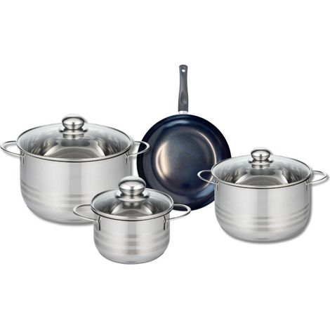 Ensemble de 1 Poêle de cuisson 20 cm et 3 faitouts 16, 20 et 24 cm Elo Prima Brillant (1/5)