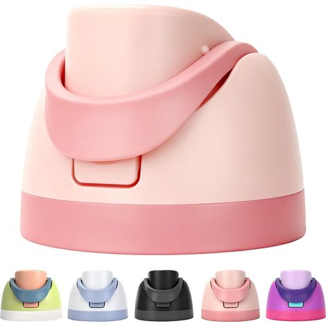 Couvercle étanche bouton rose – Compatible gobelets 473 ml à 1,2 L – Sans BPA – Réutilisable