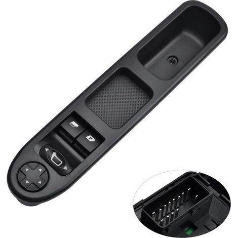 Interrupteur Lève Vitre Côté Conducteur, Commande 6554QC 6554.QC Compatible avec Peugeot 207 et Citroen C3 (1/5)