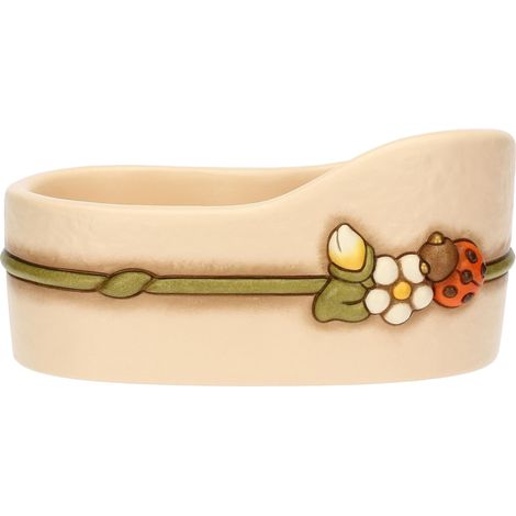 THUN - Portabicchieri doppio - ceramica - Collezione Country Bloom - 18,5X11,8X9 cm (1/4)