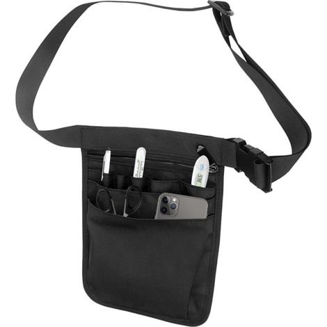 [JAMAIS UTILISÉ]Pochette Infirmiere Ceinture de Sac Porte, Outils Multifonctionnel Sac Banane D'Infirmière avec Plusieurs Poches Réglable (1/4)
