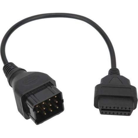 AYNEFY Câble OBD2 12 broches à 16 broches câble de connecteur OBD2 adaptateur OBDII accessoires de voiture adaptés pour Renault (1/3)