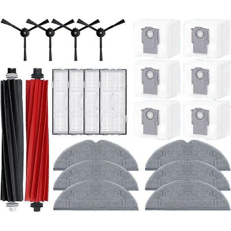 Pour Roborock S8 Pro Ultra aspirateur robot pièces détachées brosse principale et latérale patin de lavage filtre HEPA sacs à poussière accessoires (1/5)