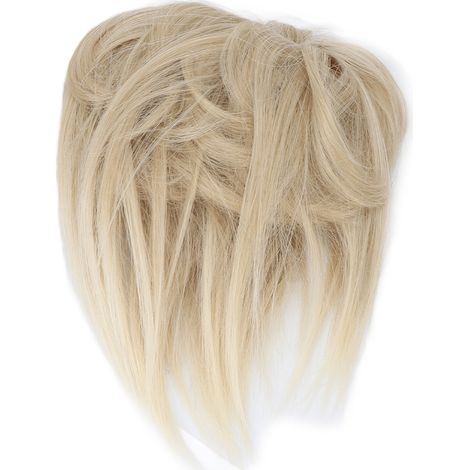 Fausse queue de cheval, style européen et américain, élastique, chignon, effet naturel et volumineux, tresse queue de cheval en fibre synthétique multicolore, Q17-24T613 (1/5)