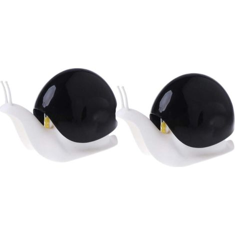 Cute snail-shaped soap dispenser for kitchens, bathrooms, etc., 2 pieces (120 ml) (black) (1/5)