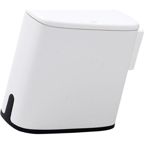 Poubelle À Pression Blanche Pour Cuisine Et Salle De Bain Compacte Et Élégante Idéale Pour Les Articles Ménagers Fabriquée En Matériau (1/5)