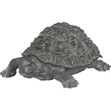 Schildkröte Outdoor Deko Francky H.21,5cm Harz grau - Atmosphera créateur d'intérieur