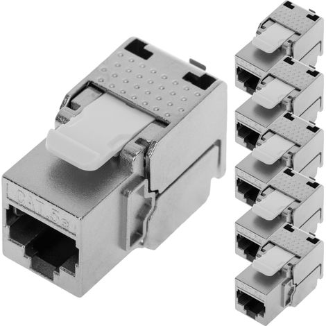 BeMatik - Keyston RJ45 femelle TB110 Cat.5e FTP pack de 6 unités (1/5)