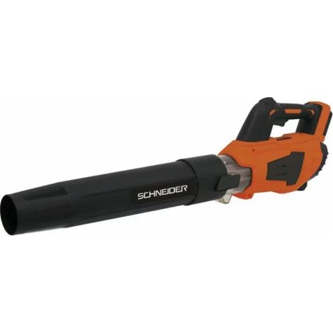 Schneider – Souffleur à batterie 20 V – 1 batterie 4 Ah – Débit air 550 m3/h – Moteur à charbon – Poignée ergonomique bi-matière (1/2)
