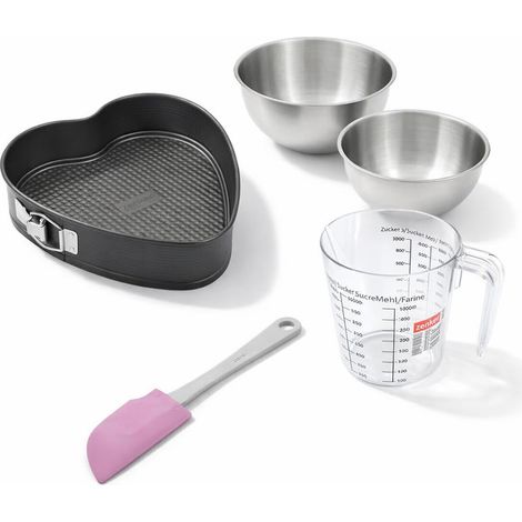 Set de 5 ustensiles de pâtisserie moule à gâteaux bol spatule pâtisserie et verre doseur Spécial créative Spécial créative Zenker Spécial créative (1/5)