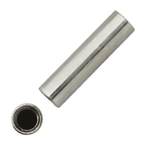 Boite de 50 raccords de jonction cylindriques femelle-femelle acier zingué blanc - 30mm ENT M10 (1/2)