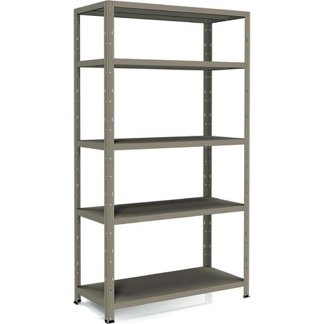 Scaffalatura Modulare 120x50 in Metallo 5 Scaffali Ripiani Rinforzati (1/4)