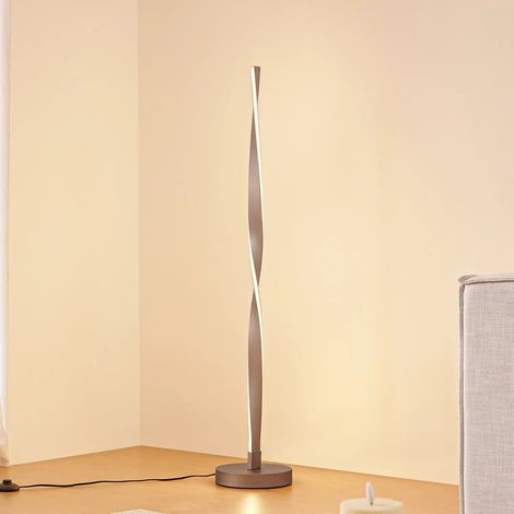 [GEBRAUCHT] B-Ware Lindby Stehleuchte Stehlampe Led Jaren Schwarz Braun Cct Beleuchtung 114 Cm227