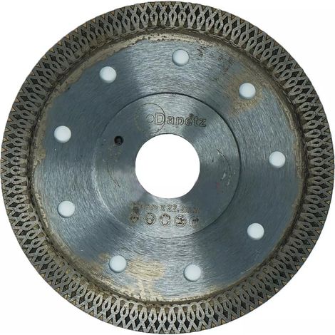 Dapetz ® Diamond Disc Turbo 115mm Cutting (Hot Press Disc) with Flane for Angle Grinder - Super Thin Fast, Clean Cut on Porcelain, Granite, Marble, Concrete, Tiles, Stones, Bricks & Ceramics (1/5)