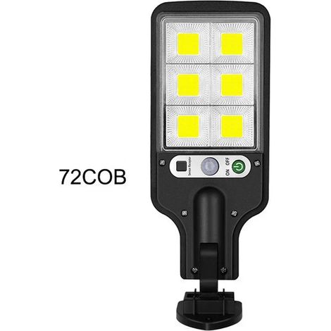 (616B-noir) Applique murale solaire LED extérieure à détection de présence humaine pour jardin, terrasse, porte de garage, lampadaire 616 (1/5)