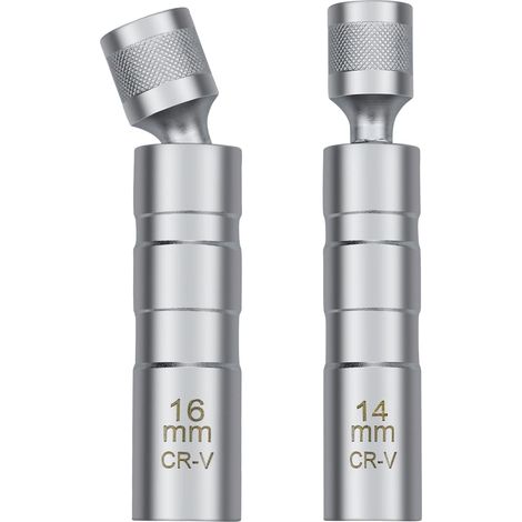Sollbry Llave para bujías de 14/16 mm, herramienta universal de extracción de dados magnéticos para bujías de automóviles. (1/5)