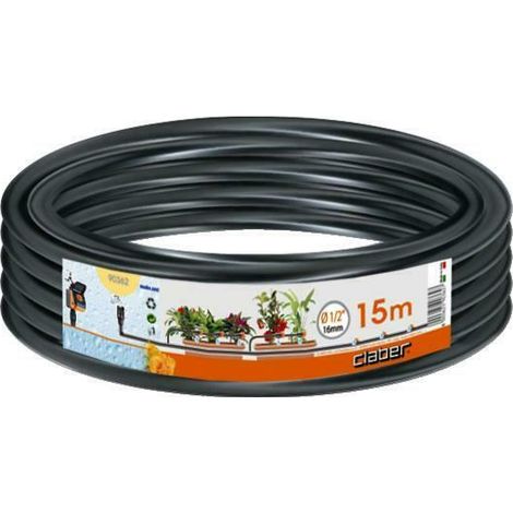 Claber tubo collettore 1/2" per irrigazione a goccia del giardino (15 - 25 - 50 lunghezza 25 mt