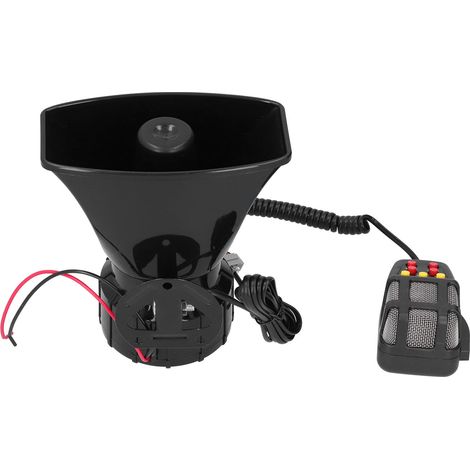 12V 100W 120dB Autohupe mit PA-Mikrofon, 7 Sirenentönen und Notfallalarm für LKWs und Wohnmobile (1/5)