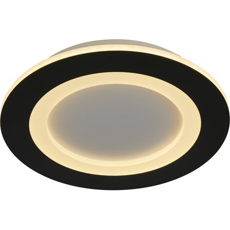 Plafonnier Ringo Ø 25cm noir - 44712BK (1/5)