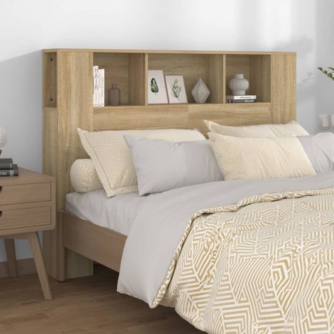 Mueble cabecero color roble 140x18,5x104,5 cm