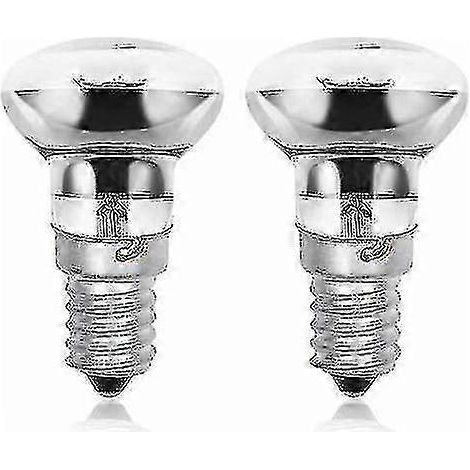 Ampoules à lave R39 E14 25W à intensité variable (lot de 2), blanc chaud 2800K, culot à vis Edison, réflecteur SES (1/5)