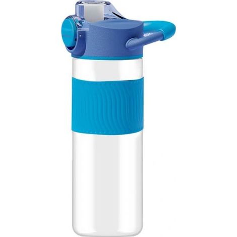Bouilloire de sport - étanche et sans BPA - paille interne bleue