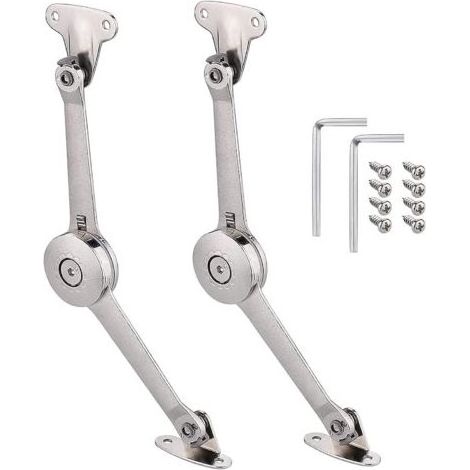 Charnière pour meuble,2 Pièces Meuble Armoire Meuble Porte Ascenseur Support Charnière Standard Forte Ferrures pour Relevants (1/5)