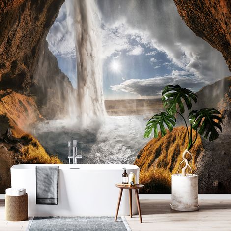Papier peint panoramique - Grotte - 130 cm x 80 cm (1/4)