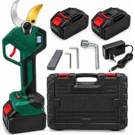 Cesoia Forbice Potatura Elettrica 800W 60mm Brushless 2 Batterie 88VF 6000mAh (1/5)