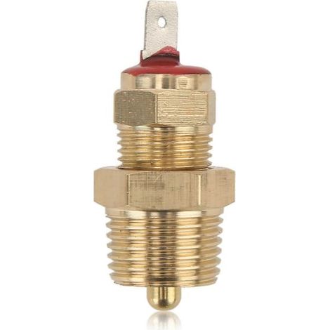 Thermostat de ventilateur de refroidissement de radiateur de moteur, filetage NPT 3/8 po, 185 °F à 200 °F, pour ventilateurs de 10, 12, 14 et 16 po. (1/5)