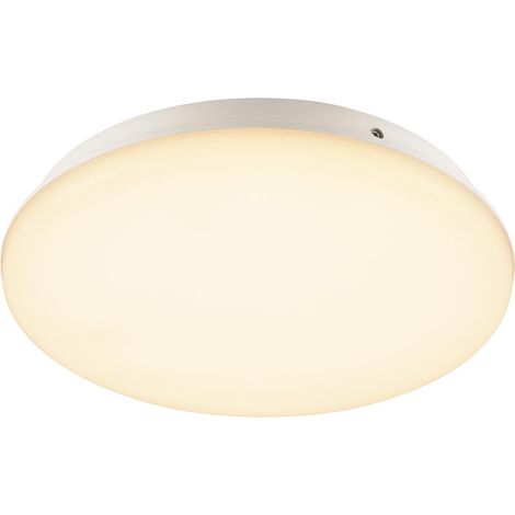 Applique plafonnier SIMA rond blanc LED 24W 3000K plast recyclé détect - SLV - 1005086 (1/3)