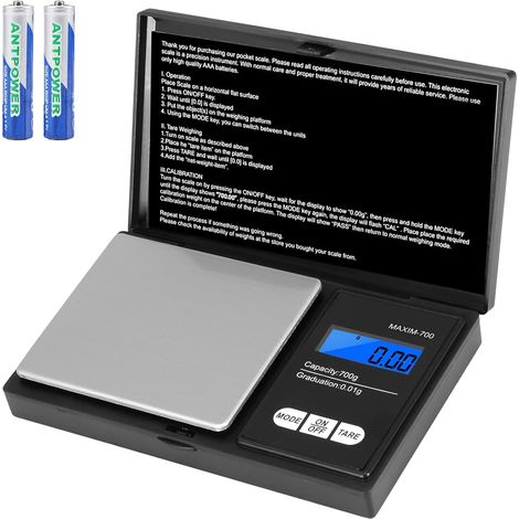 Balance De Précision 700g/0,01g Portable LCD (1/5)
