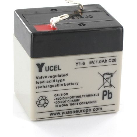 Batterie Plomb Yuasa 6V 1Ah Y1-6