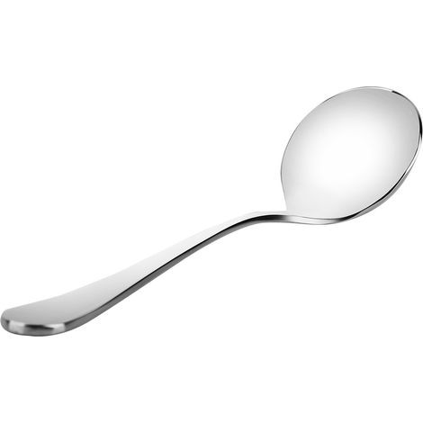 Cuillère en acier inoxydable à long manche pour café, thé, riz, couverts de table, cuillère à café, service de 6 pièces (1/5)
