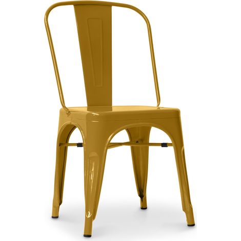 Stahl Esszimmerstuhl - Industriedesign - Neue Ausgabe - Stylix Gold (1/5)
