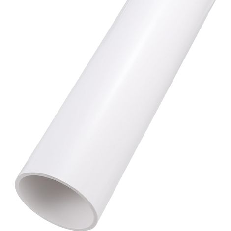 67.8mm x 75mm Tuyau PVC 14" Tube Rigide en Plastique Rond Tuyau de Drainage, [pour Serre Jardin Maison Plomberie CVC] -Blanc (1/5)