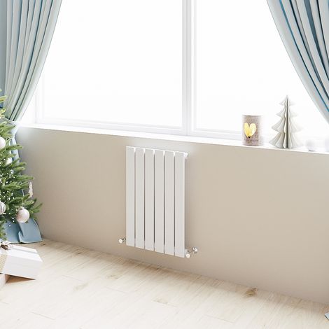Acezanble Horizontal Flat Panel Radiator Central Heating Rad 600x408mm Single White