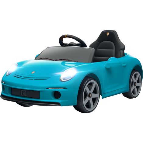 Kids Electric Car, 12V Licensed RUF GT Ride on Car Suspension, Remote Control, Music, for 3-5 Years, Blue (1/5)