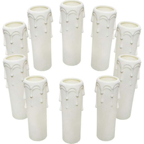 10 diffuseurs blancs 30 mm x 100 mm compatibles avec les lustres et les appliques murales (1/5)