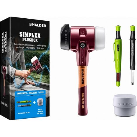 Halder SIMPLEX Plusbox GaLaBau Ø 80mm Standfuß plus PICA Marker BIG Dry 3027s029 (1/3)