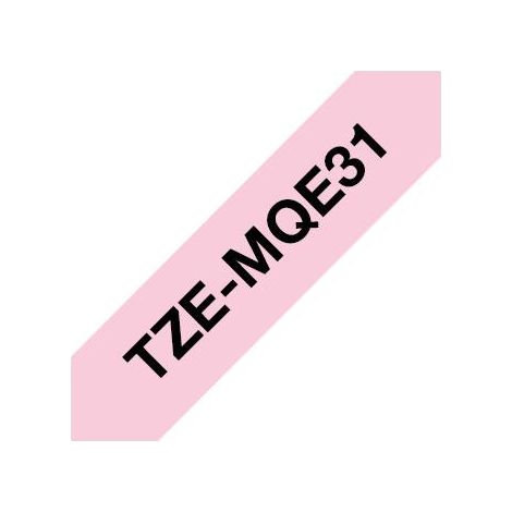 Brother TZe TZe-MQE31 Colore Nastro: Rosa pastello Colore carattere:Nero 12 mm 4 m (1/4)