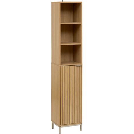 5Five Simply Smart – Colonne de salle de bain Tasso 168cm – Panneaux de particules & MDF – Dimensions L. 33 x l. 28 x H. 168 cm – Montage facile (1/5)