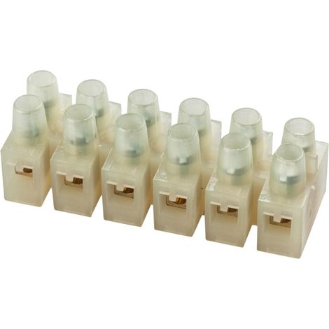 poly pool - morsettiera 450 v a 12 poli sezione 4 mm² bianche