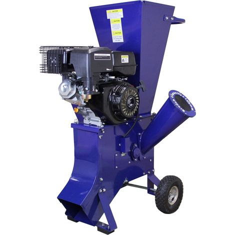 Monster Shop – Broyeur de végétaux thermique 420 cc 15 CV – Capacité de coupe ø102 mm – Moteur 4 temps – Démarrage à lanceur