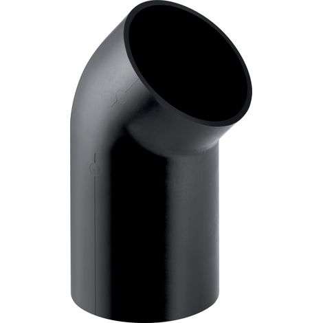 Geberit PE Bogen mit langem Schenkel, DN 100, dø 110 mm, 367.046.16.1
