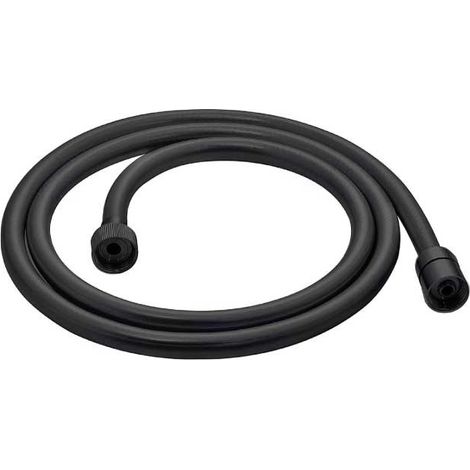 Flexo de Ducha PVC Negro Mate 150 cm – Anti-Enredos, Rosca G½"