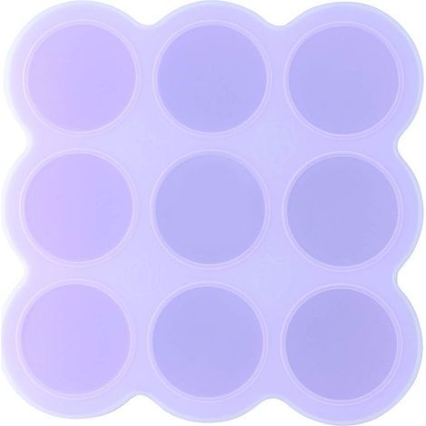 Silicone Pour Bébés Conservation Behl'an Au lait Maternel, la Congélation d'aliments pour bébés avec Silikondeckel,Violet (1/4)